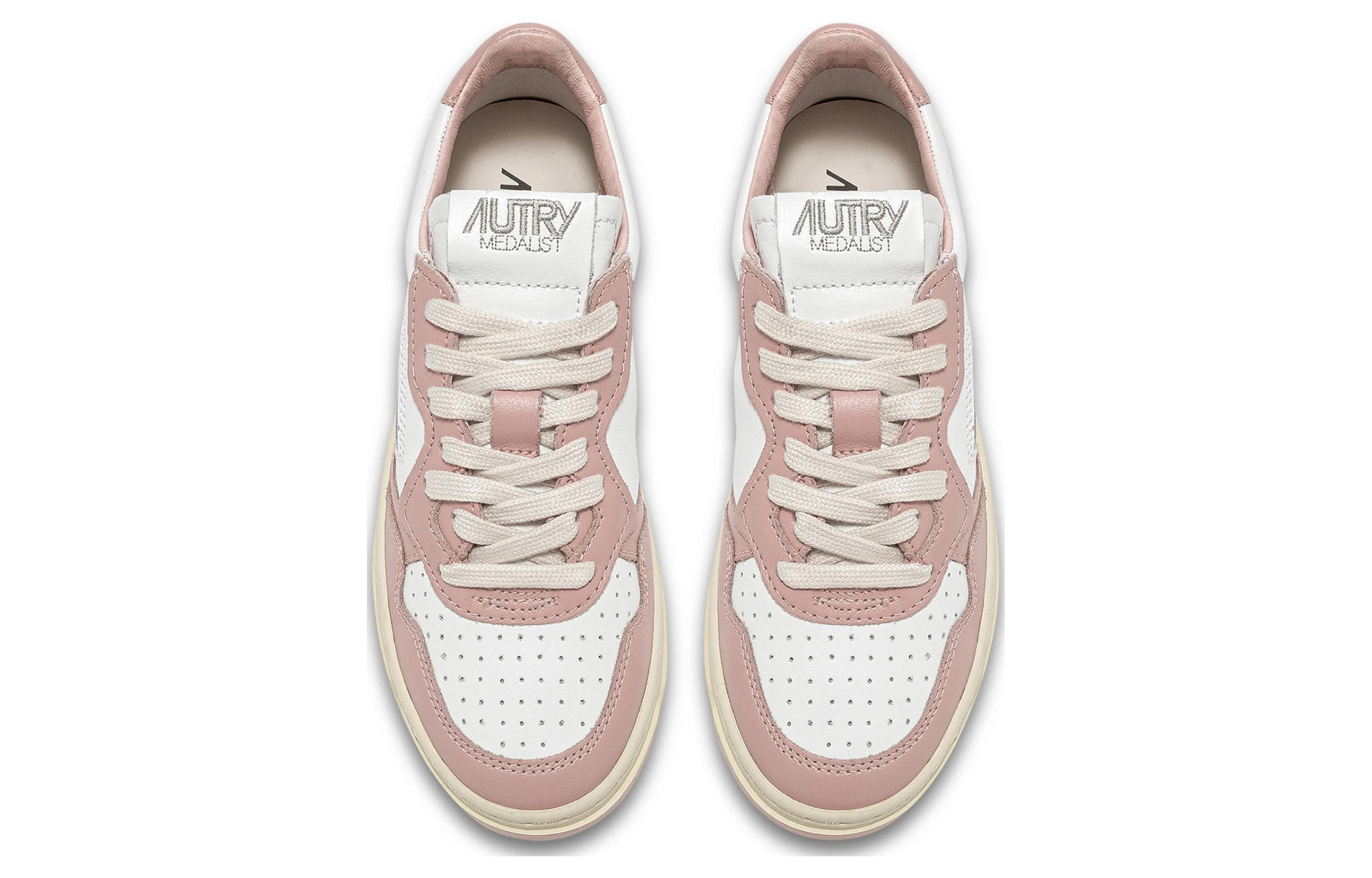 Purchase (Women) AUTRY Medalist Leather Low 'White Pink Cream' AULW-WB09