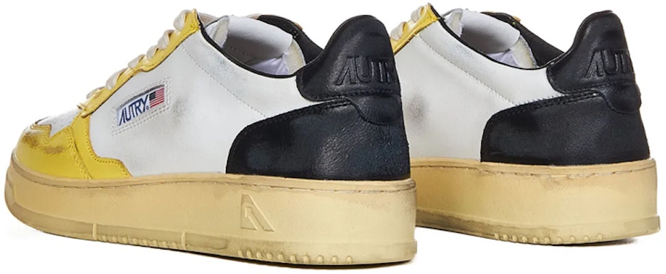 (Women) AUTRY Medalist Leather Low Super Vintage White Yellow Black AVLW-SV19 Lookbook (Women) AUTRY Medalist Leather Low Super Vintage White Yellow Black AVLW-SV19