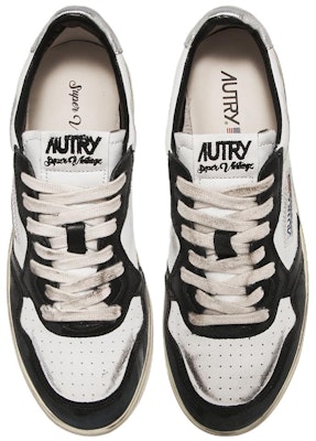 (Women) AUTRY Medalist Super Vintage Leather Low Sneakers 'White Black Silver' AVLW-SV11 Lookbook (Women) AUTRY Medalist Super Vintage Leather Low Sneakers 'White Black Silver' AVLW-SV11