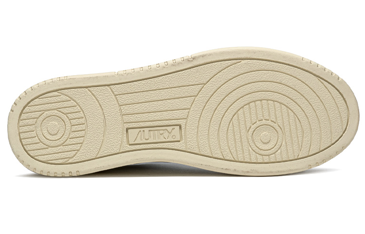 Shop (W) AUTRY Medalist Kulit Suede Rendah 'Putih Beige Oranye' AULW-LS45