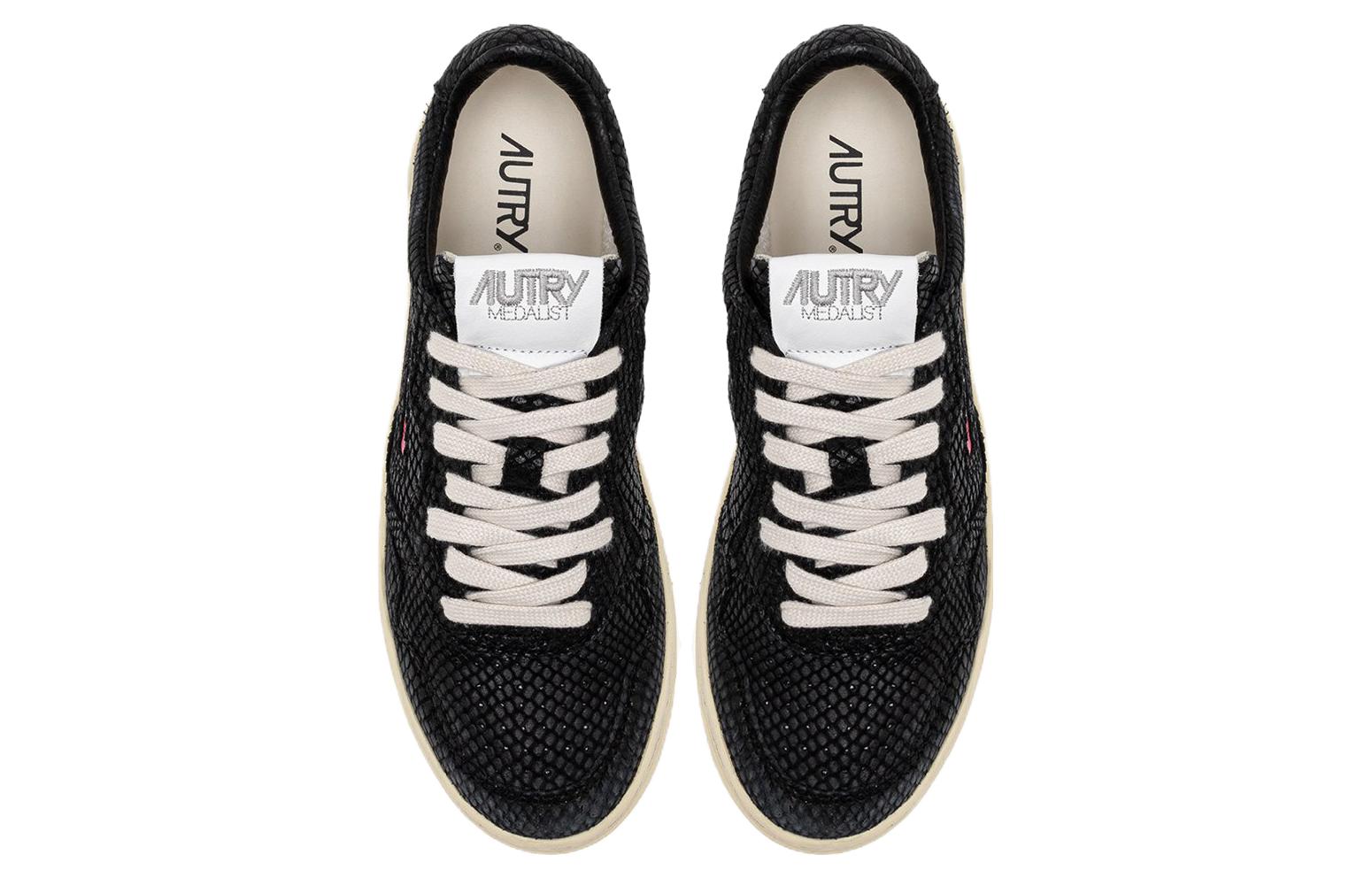 (W) AUTRY Medalist Low 'Black Leather' 圖 3