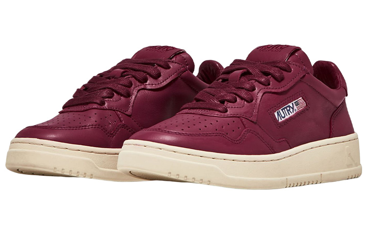 (W) AUTRY Medalist Low 'Burgundy Goat Leather' 圖 2