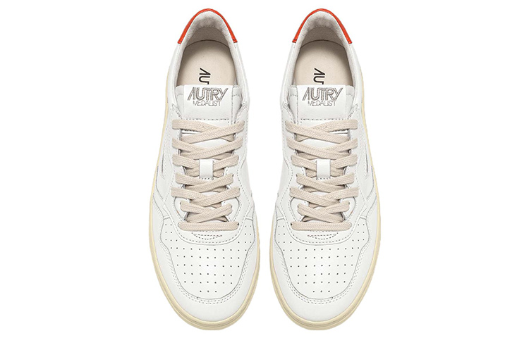 Lookbook (W) AUTRY Medalist 低帮'白橙色' AULW-LL24