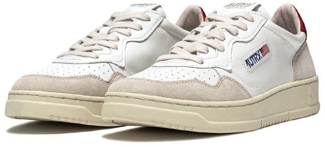 (W) AUTRY Medalist Low 'Blanco Rojo Ante' AULW-LS43 Order (W) AUTRY Medalist Low 'Blanco Rojo Ante' AULW-LS43