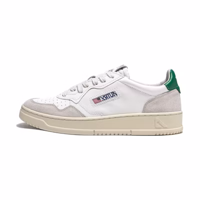 (W) AUTRY Medalist Low 'White Suede Green'