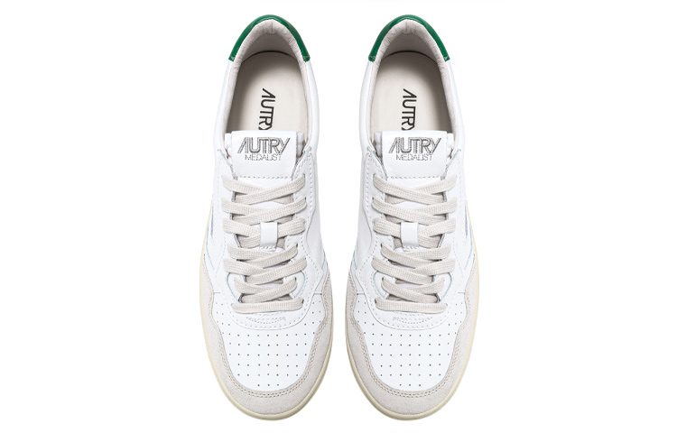 (W) AUTRY Medalist Low 'White Suede Green' 圖 3
