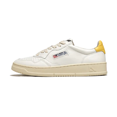 (W) AUTRY Medalist Low 'White Yellow'