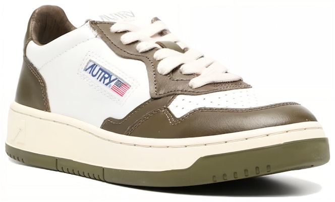 (Women) AUTRY Medalist Low Bicolor 'White Olive Green' AULW-WB33 Lookbook (Women) AUTRY Medalist Low Bicolor 'White Olive Green' AULW-WB33
