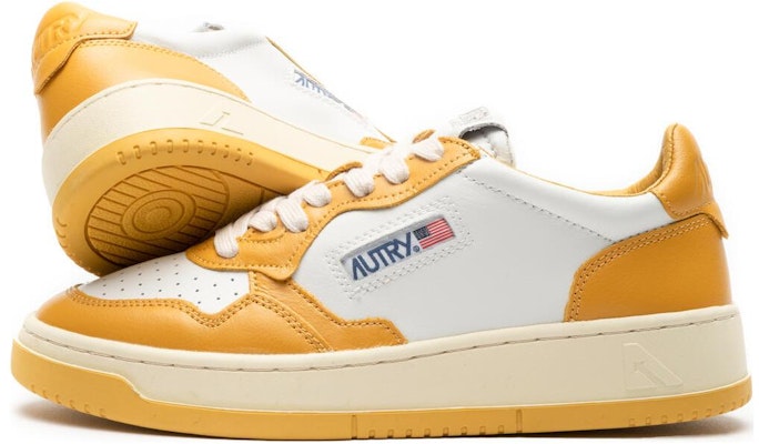 (Women) AUTRY Medalist Low Bicolor 'White Yellow' AULW-WB12 Shop (Women) AUTRY Medalist Low Bicolor 'White Yellow' AULW-WB12