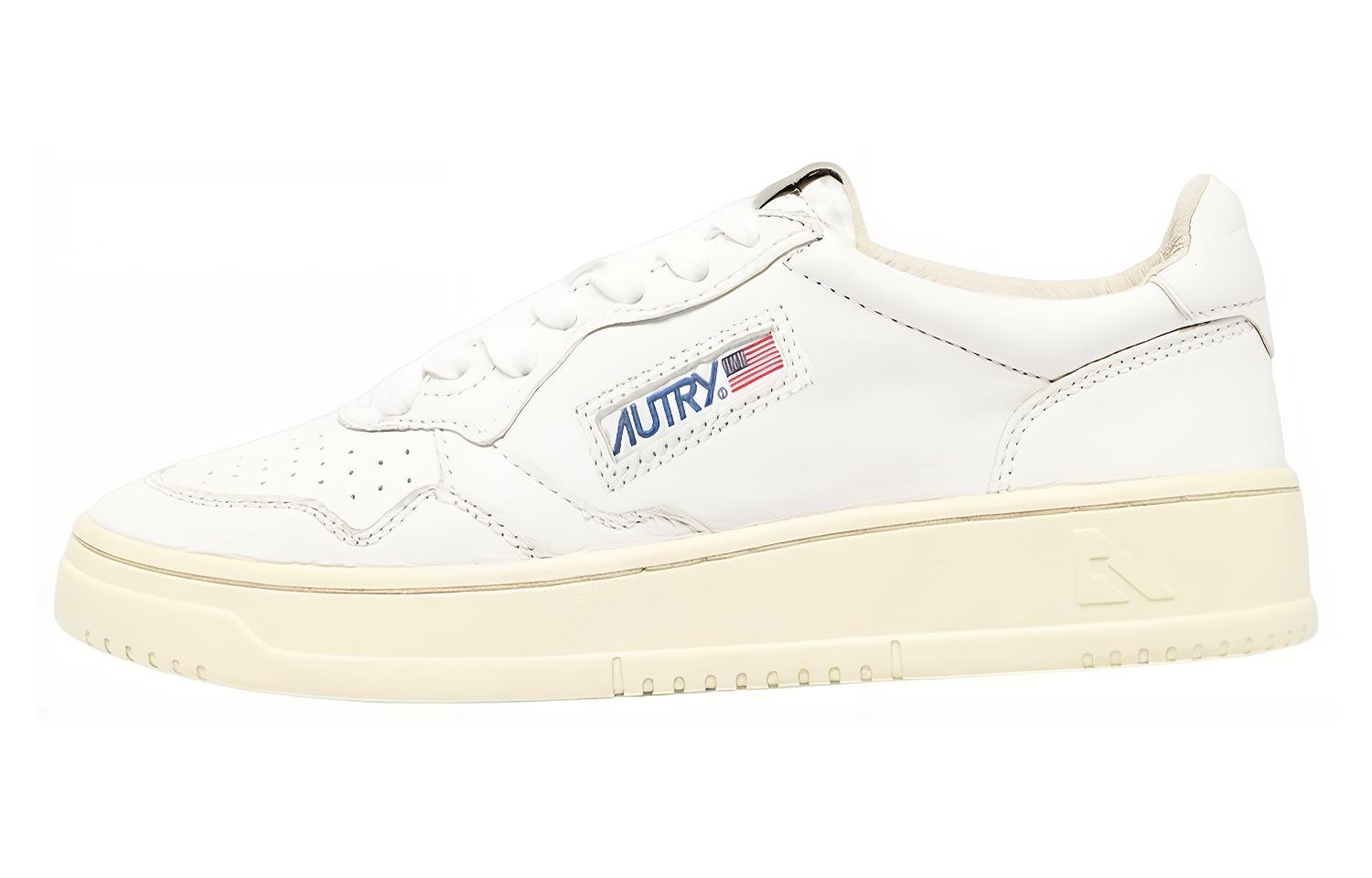 (Women) AUTRY Medalist Low Goatskin 'White' AULW-GG04