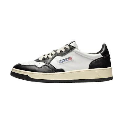 (W) AUTRY Medalist Low Leather 'Black White'