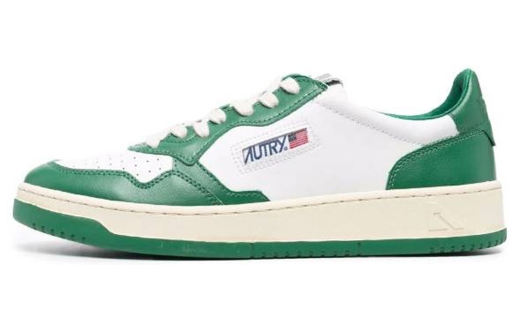 (Women) AUTRY Medalist Low Leather 'Green White' AULW-WB03