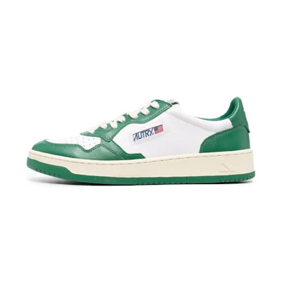 (W) AUTRY Medalist Low Leather 'Green White'