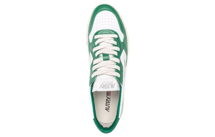 Shop (W) AUTRY Medalist Low Leather 'Verde Blanco' AULW-WB03