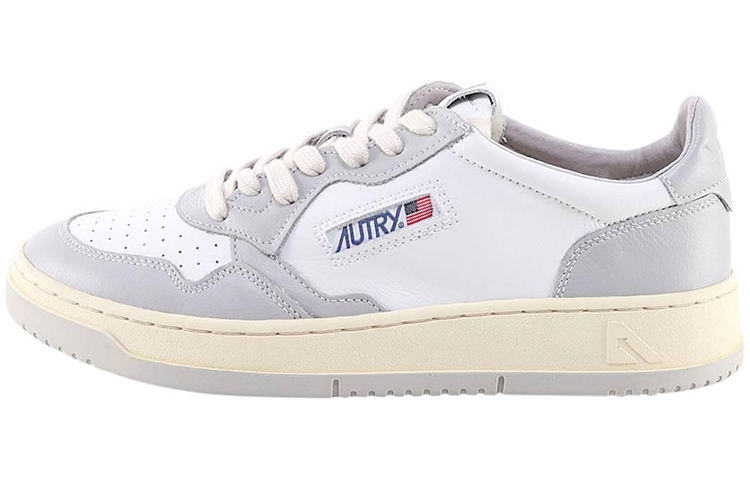 (Women) AUTRY Medalist Low Leather 'Grey White' AULW-WB10