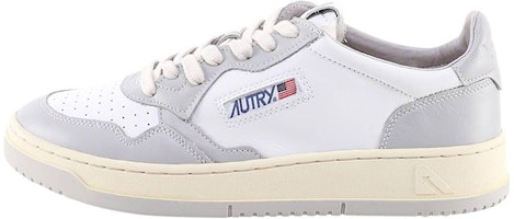 (Women) AUTRY Medalist Low Leather 'Grey White' AULW-WB10 (Women) AUTRY Medalist Low Leather 'Grey White' AULW-WB10