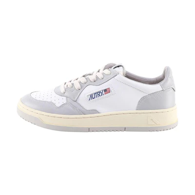(W) AUTRY Medalist Low Leather 'Grey White'