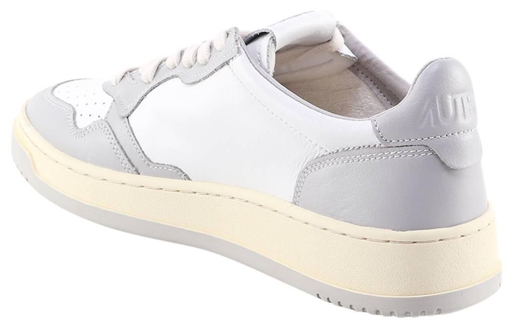 Lookbook (W) AUTRY Medalist Low de Cuero 'Gris Blanco' AULW-WB10