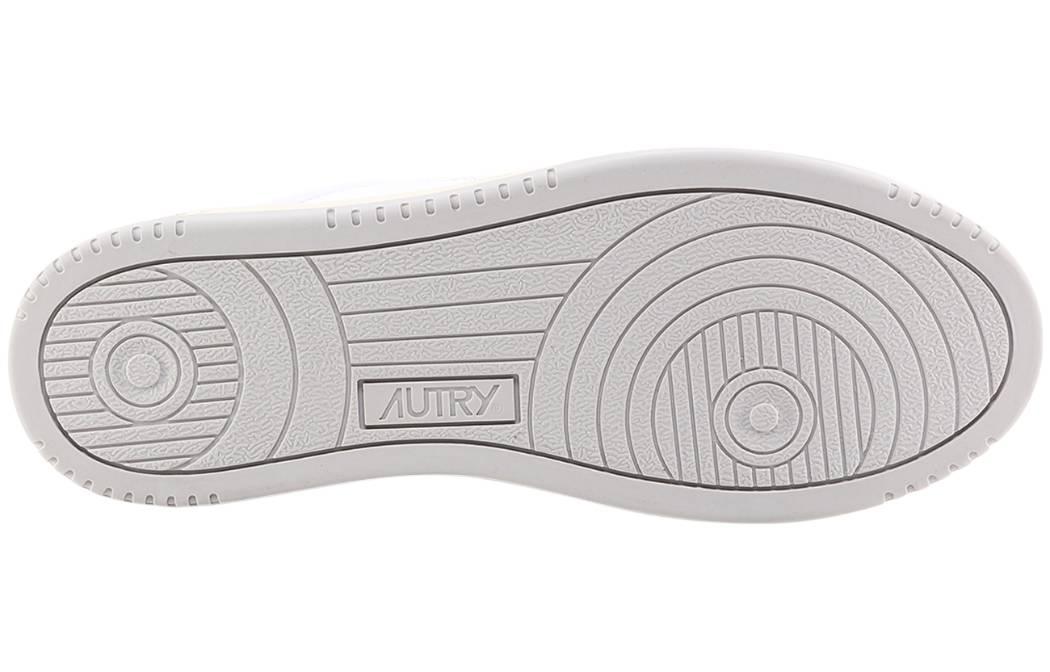 Shop (W) AUTRY Medalist Low de Cuero 'Gris Blanco' AULW-WB10