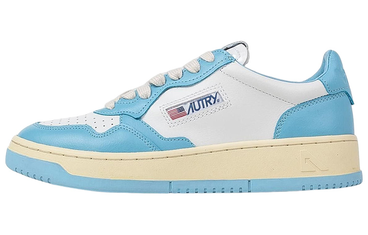 (Women) AUTRY Medalist Low Leather 'Light Blue White' AULW-WB08