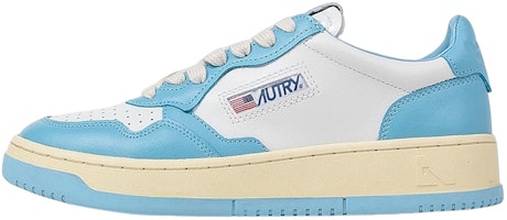 (Women) AUTRY Medalist Low Leather 'Light Blue White' AULW-WB08 (Women) AUTRY Medalist Low Leather 'Light Blue White' AULW-WB08