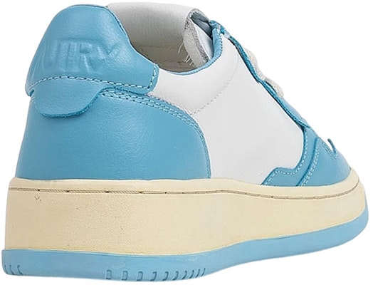 AUTRY Medalist 女款白蓝做旧皮革低帮圆头时尚板鞋 Purchase AUTRY Medalist 女款白蓝做旧皮革低帮圆头时尚板鞋