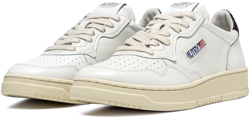 (Women) AUTRY Medalist Low Leather 'White Black' AULW-LL22 Order (Women) AUTRY Medalist Low Leather 'White Black' AULW-LL22