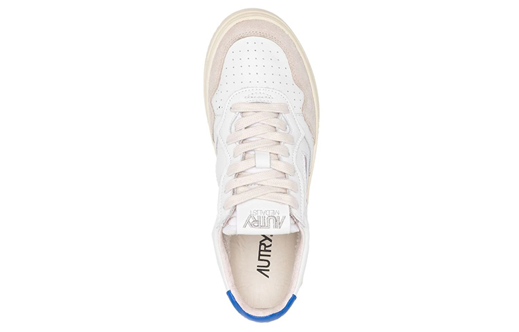 Lookbook (W) AUTRY Medalist Low Cuero y Gamuza 'Blanco Beige Azul' AULW-LS49