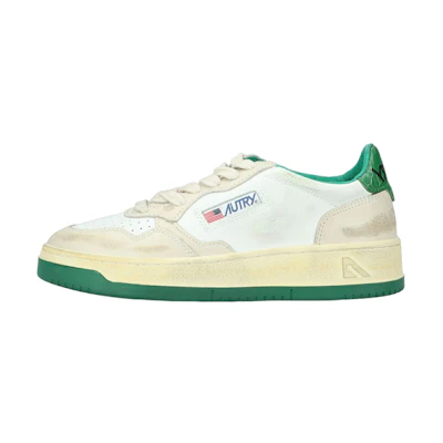 (W) AUTRY Medalist Low Super Vintage Sneakers 'White Green'