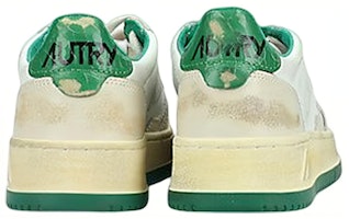 AUTRY 皮革 復古低筒 時尚板鞋 女款 白綠 做舊版 Purchase AUTRY 皮革 復古低筒 時尚板鞋 女款 白綠 做舊版