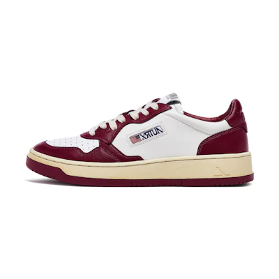 (W) AUTRY Medalist Low Top Bicolor 'White Burgundy'