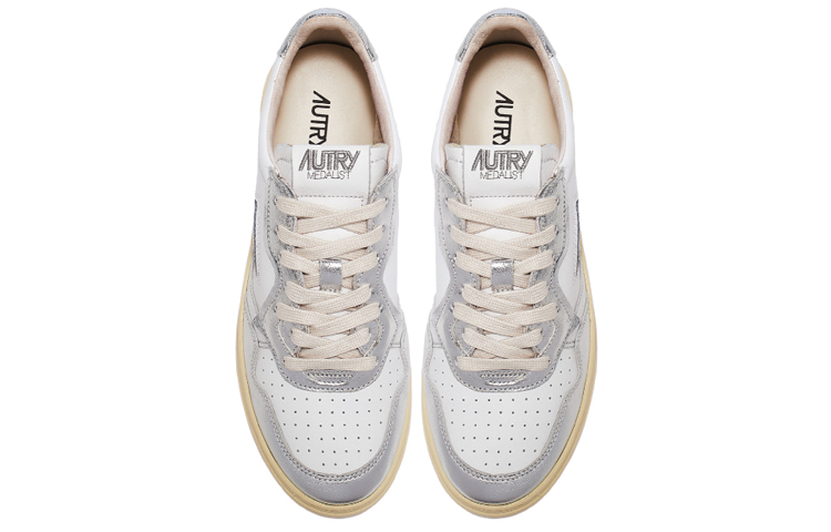 (W) AUTRY Medalist Low Top Bicolor 'White Silver' 圖 3