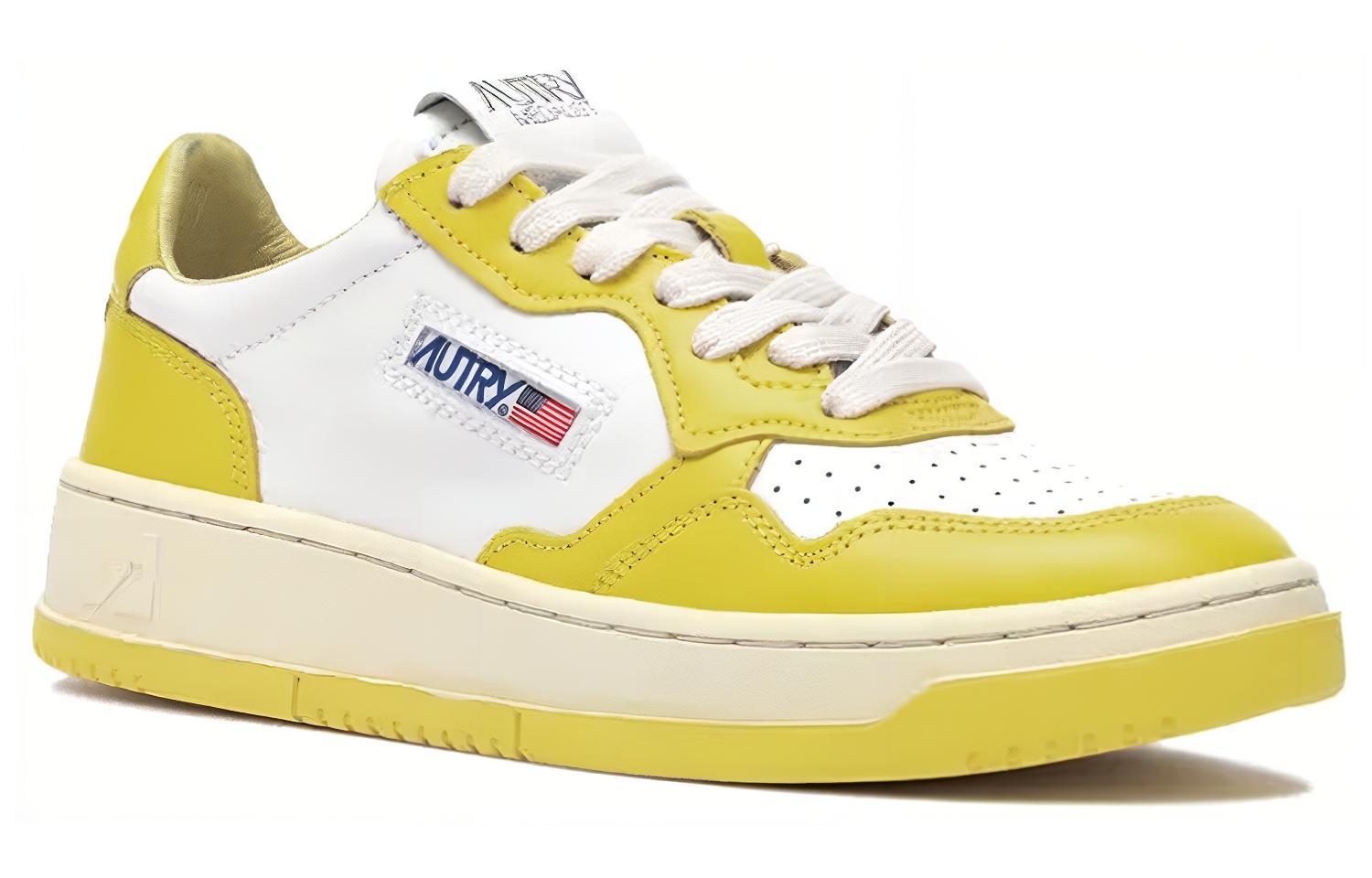 (W) AUTRY Medalist Low Top Bicolor 'White Yellow' 圖 3