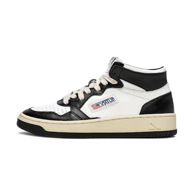 (W) AUTRY Medalist Mid Bicolor 'White Black'