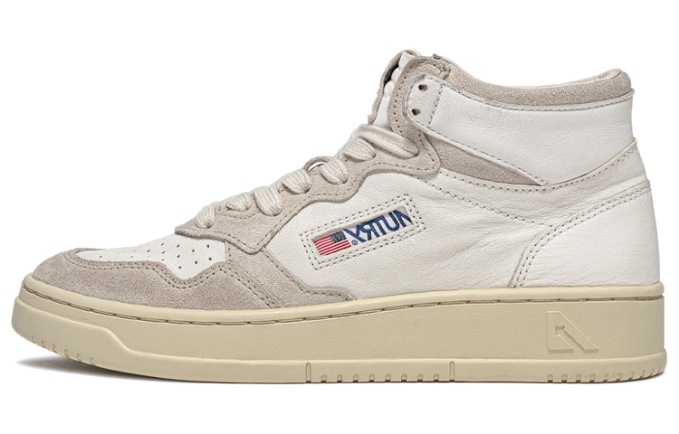 (Women) AUTRY Medalist Mid Leather and Suede 'White' AUMW-GS04