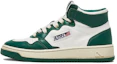 Buy (W) Sneakers Autry Medalist Mid in Pelle Bicolore ''Bianco Verde'' AUMW-WB03