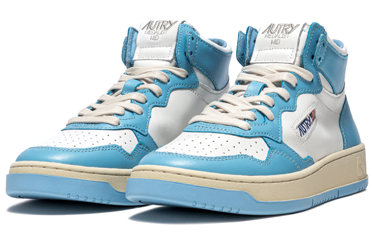 Order (W) オートリー メダリスト ミッド レザー 白/青 AUMW-WB08