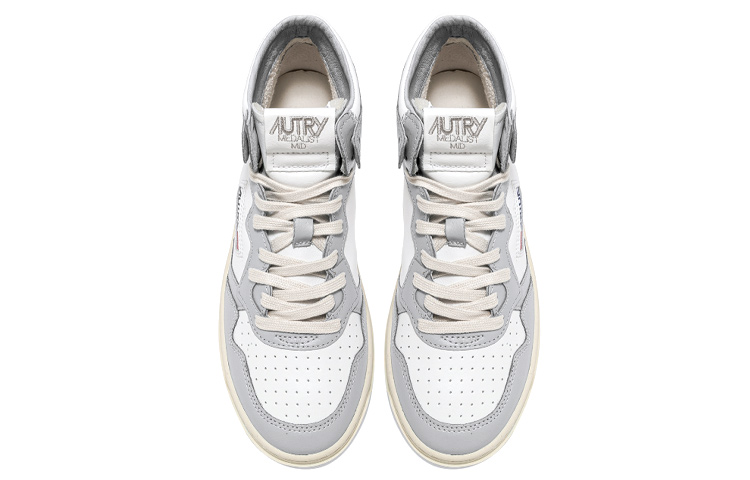 Lookbook (W) AUTRY Medalist 中帮皮革运动鞋 两色 '白灰' AUMW-WB10