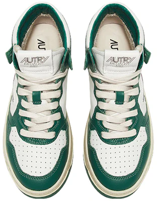 (W) Sneakers Autry Medalist Mid in Pelle Bicolore ''Bianco Verde'' AUMW-WB03 Shop (W) Sneakers Autry Medalist Mid in Pelle Bicolore ''Bianco Verde'' AUMW-WB03
