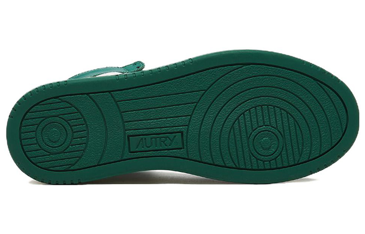 Details for (W) Sneakers Autry Medalist Mid in Pelle Bicolore ''Bianco Verde'' AUMW-WB03