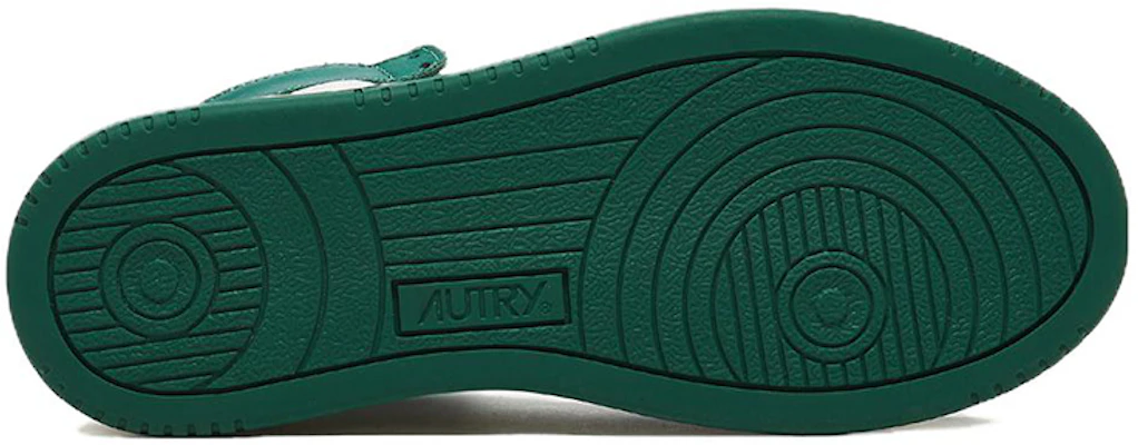 (W) Sneakers Autry Medalist Mid in Pelle Bicolore ''Bianco Verde'' AUMW-WB03 Details for (W) Sneakers Autry Medalist Mid in Pelle Bicolore ''Bianco Verde'' AUMW-WB03
