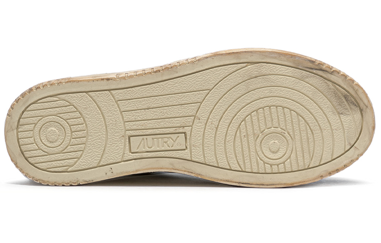 (W) AUTRY Medalist Super Vintage Leather Low Sneakers 'White Black Pink' 圖 4