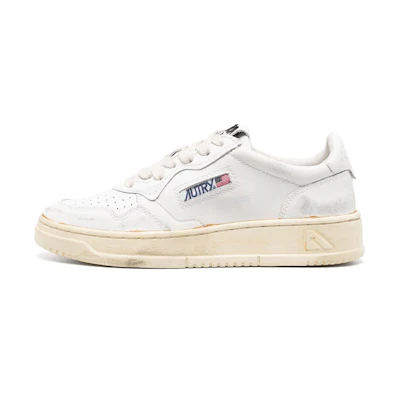 (W) AUTRY Medalist Super Vintage Low Leather Sneaker 'White'
