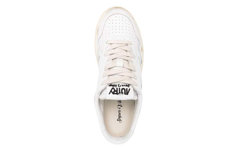 (W) AUTRY Medalist Super Vintage Low Leather Sneaker 'White' 圖 3