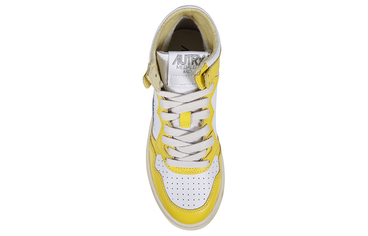 (W) AUTRY Mid-Top Fashion Sneaker 'Yellow White' 圖 3