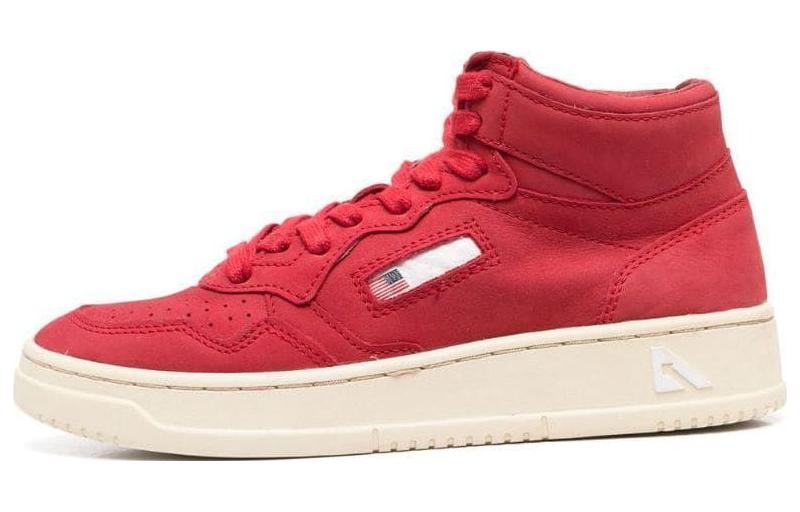 (W) AUTRY Mid Top 'Red Leather'