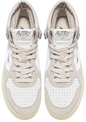 (Women) AUTRY Mid Top Leather 'White Grey Blue' AUMW-GS05 Lookbook (Women) AUTRY Mid Top Leather 'White Grey Blue' AUMW-GS05