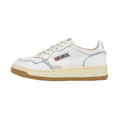 (W) AUTRY Open Low Leather 'White Azure'