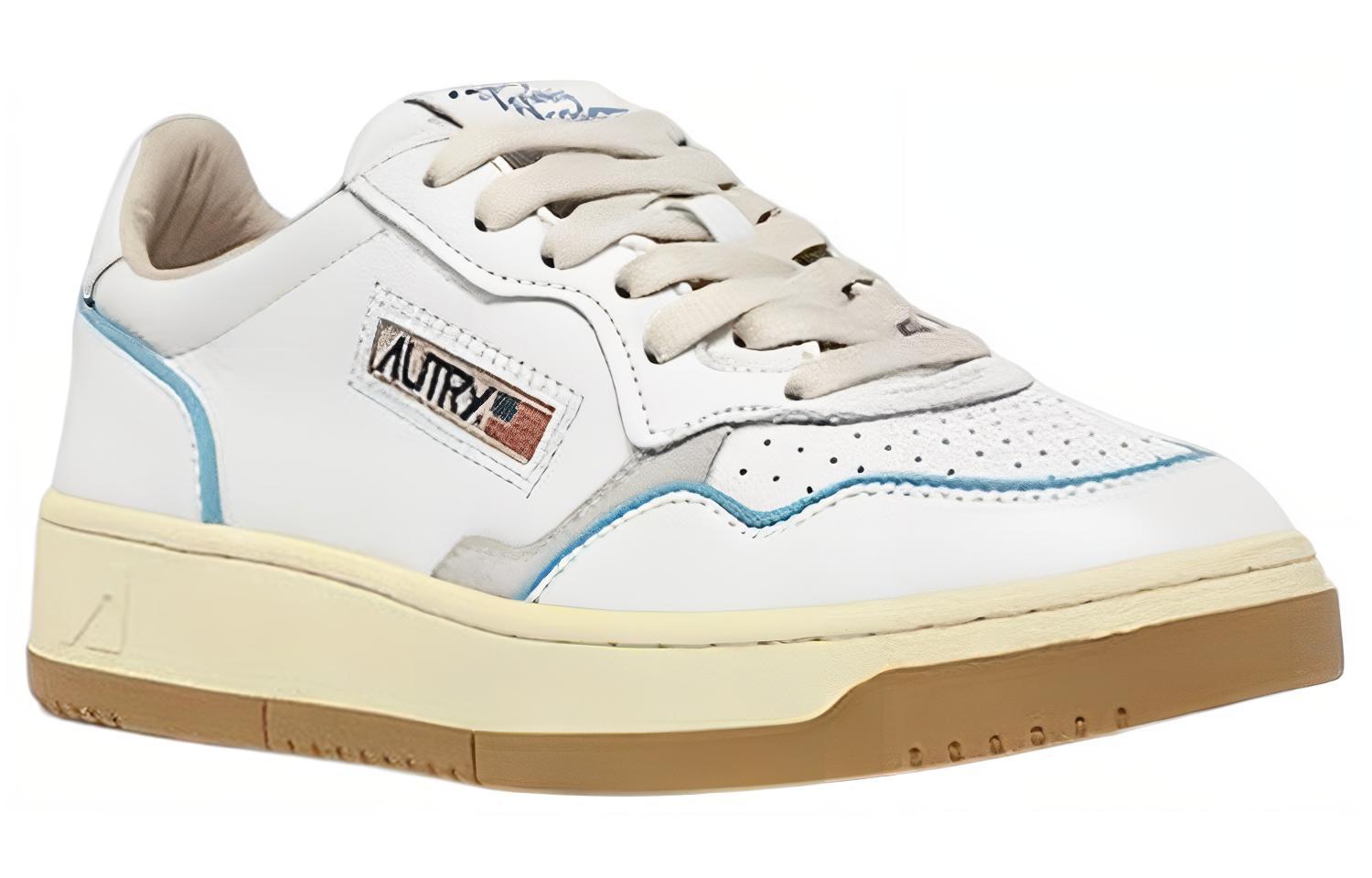 (W) AUTRY Open Low Leather 'White Azure' 圖 2