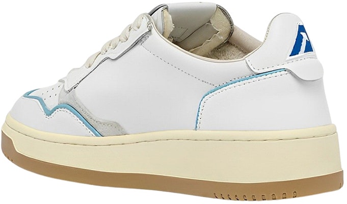 (Women) AUTRY Open Low Leather 'White Azure' AOLW-CE18 Shop (Women) AUTRY Open Low Leather 'White Azure' AOLW-CE18